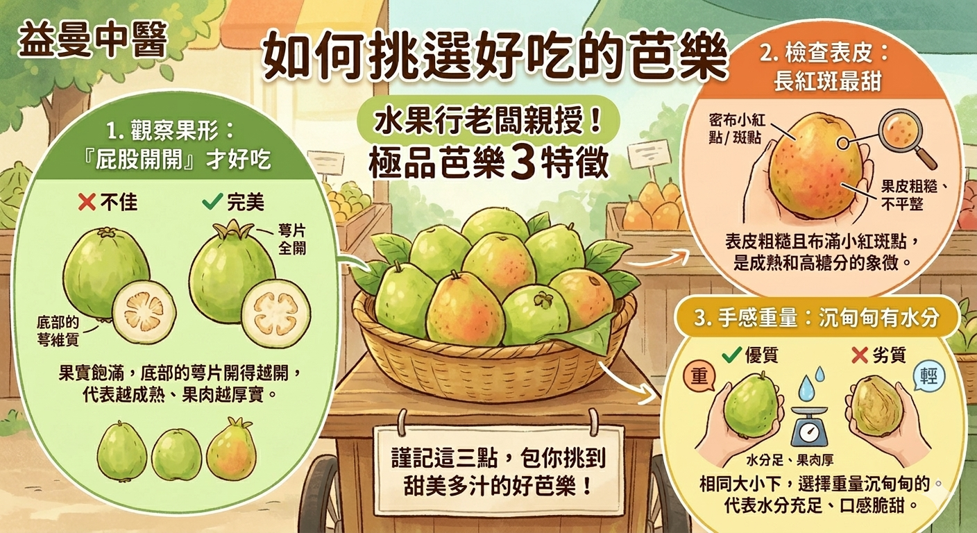 如何挑選好吃的芭樂