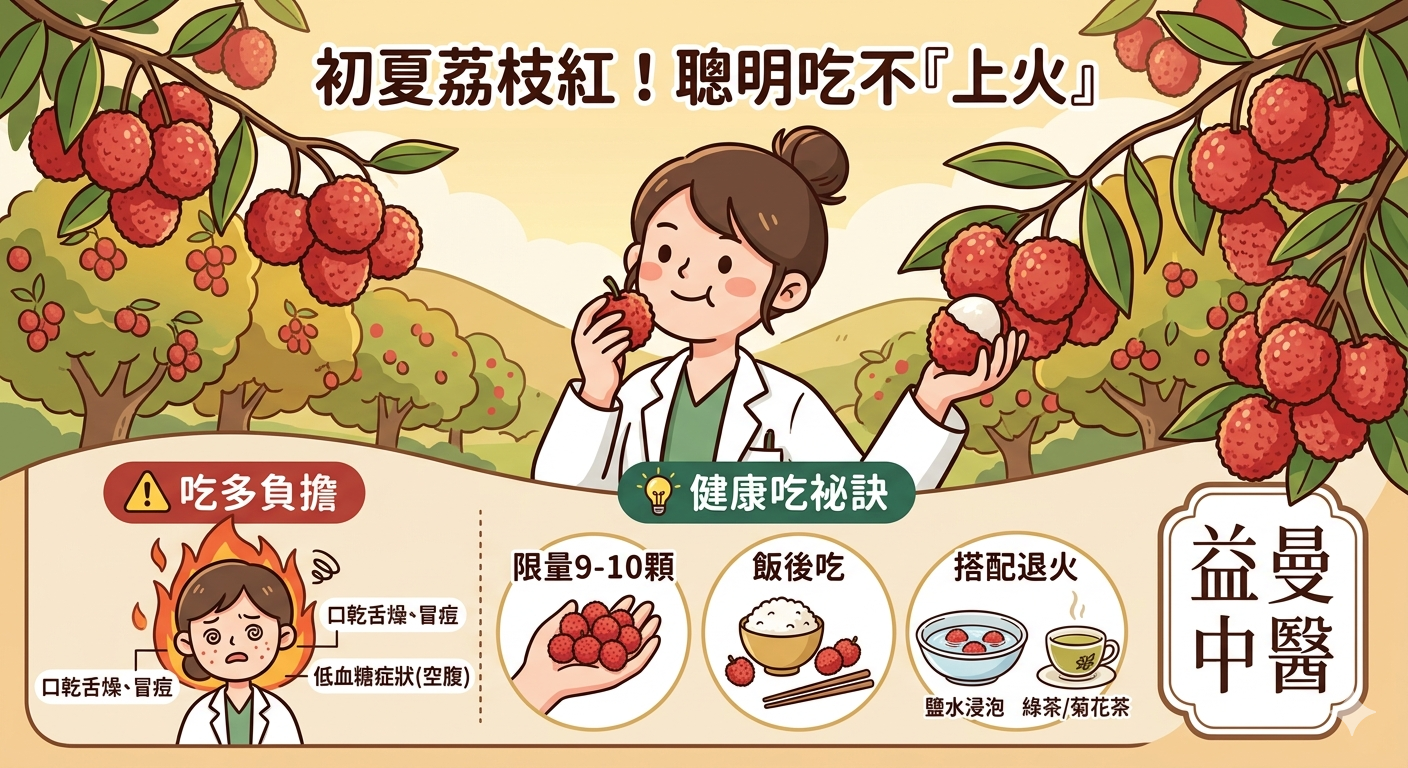 🔴 【初夏荔枝紅了！滿足口腹之慾，也要吃得健康無負擔】