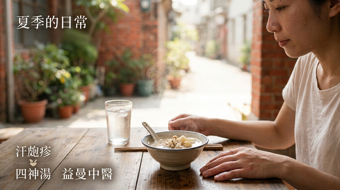 中醫皮膚科,台北市中醫診所推薦,四神湯功效,夏天濕疹,女中醫,女醫師,手腳起水泡,新北市中醫診所推薦,曲池穴止癢,松江南京捷運站,汗皰疹,汗皰疹中醫,汗皰疹原因,濕熱體質調理,益曼中醫,臨床醫學博士,調理,食補,養生,養身,體質調理 @益曼小天使 (益曼中醫) Emen Traditional Chinese Medicine Clinic (Emen TCM Clinic)