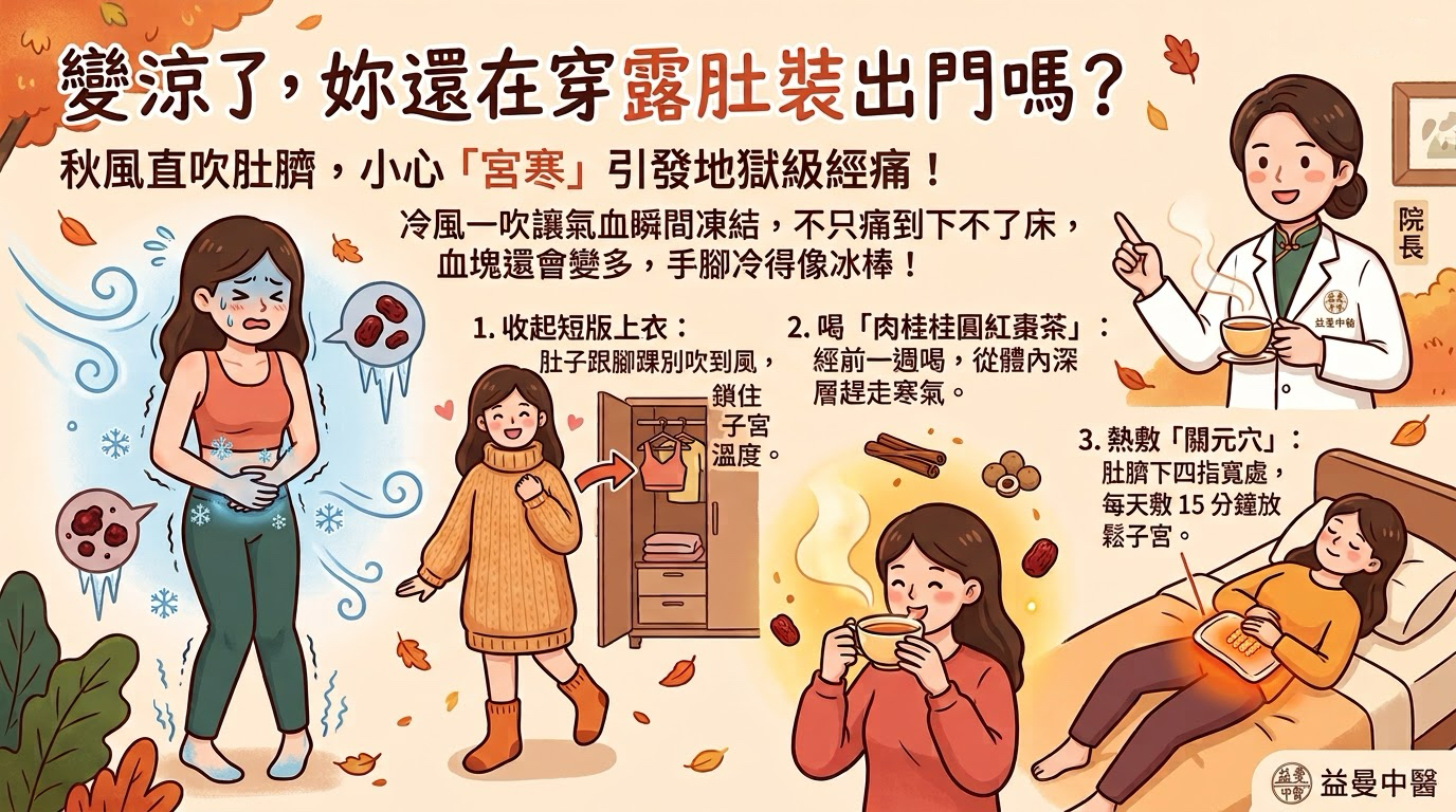 白露過後變涼了！中醫急勸：初秋還穿「這件」，當心引爆地獄級經痛！