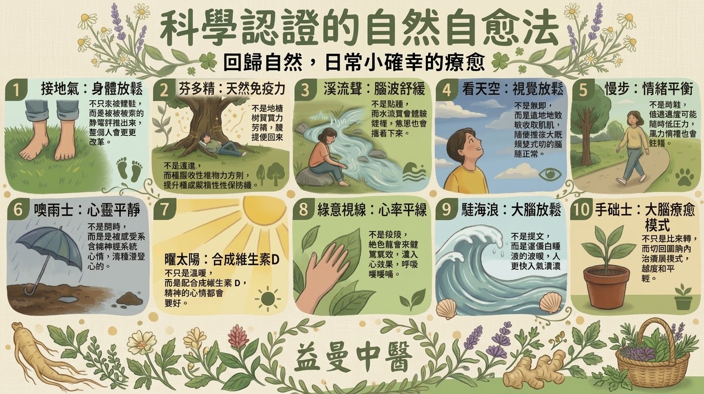 告別慢性疲勞大當機！這 10 個日常小動作是「自律神經天然解藥」：中醫教你引地氣通經絡